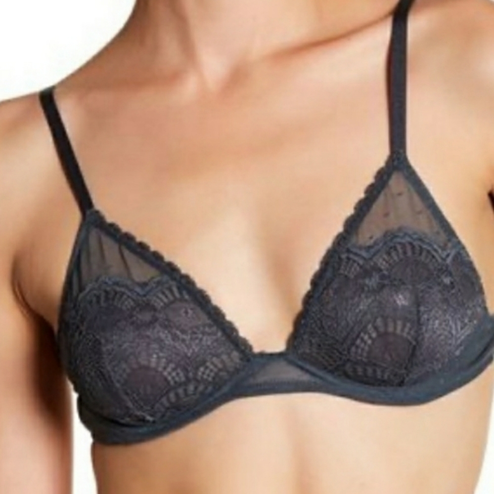 Free People Storm Embrace Triangle Lace Bra 34C - Picture 4 of 4